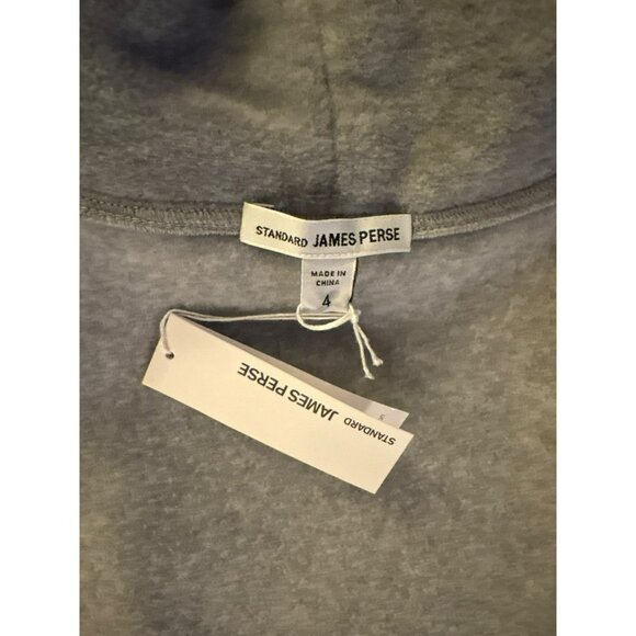 NWT Standard James Perse Heather Gray Open Front Cardigan Size 4 - Picture 3 of 8